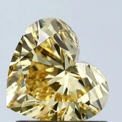 1.06Ct Vivid Yellow VS1 IGI Certified Heart Lab Grown Diamond(Diamond 24 679512785)