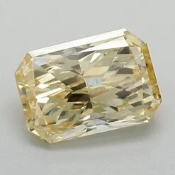 1.06Ct Fancy Yellow VVS2 GCAL Certified Radiant Lab Grown Diamond(Diamond 24 320040211)