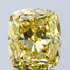 3.04Ct Vivid Yellow VVS2 IGI Certified Cushion Lab Grown Diamond(Diamond 24 675592350)