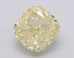 3.04Ct Intense Yellow VS2 IGI Certified Cushion Lab Grown Diamond(Diamond 24 595380970)