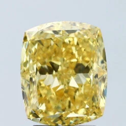 4.02Ct Vivid Yellow VVS2 IGI Certified Cushion Lab Grown Diamond(Diamond 24 679512875)