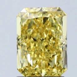 2.07Ct Vivid Yellow VVS2 IGI Certified Radiant Lab Grown Diamond(Diamond 24 677508418)