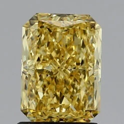 1.57Ct Vivid Yellow VS2 IGI Certified Radiant Lab Grown Diamond(Diamond 24 700585777)