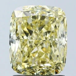 2.09Ct Intense Yellow VS1 IGI Certified Cushion Lab Grown Diamond(Diamond 24 678509045)