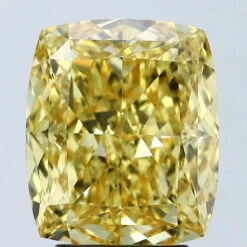 4.09Ct Vivid Yellow VS1 IGI Certified Cushion Lab Grown Diamond(Diamond 24 678508934)