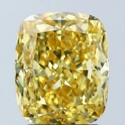 3.07Ct Vivid Yellow VVS2 IGI Certified Cushion Lab Grown Diamond(Diamond 24 678508961)