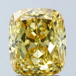 3.02Ct Vivid Yellow VS1 IGI Certified Cushion Lab Grown Diamond(Diamond 24 678508945)