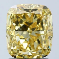 2.08Ct Vivid Yellow VS1 IGI Certified Cushion Lab Grown Diamond(Diamond 24 680558045)