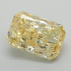 1.09Ct Fancy Yellow VS2 GCAL Certified Radiant Lab Grown Diamond(Diamond 24 320040218)