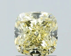 1.54Ct Intense Yellow VS1 IGI Certified Cushion Lab Grown Diamond(Diamond 24 621434881)