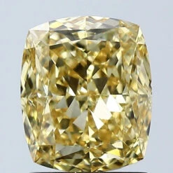 2.03Ct Intense Yellow VS1 IGI Certified Cushion Lab Grown Diamond(Diamond 24 678508991)