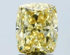 3.03Ct Vivid Yellow VS2 IGI Certified Cushion Lab Grown Diamond(Diamond 24 671433566)