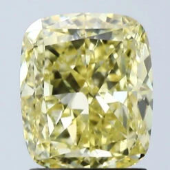 2.01Ct Vivid Yellow VS1 IGI Certified Cushion Lab Grown Diamond(Diamond 24 678526102)