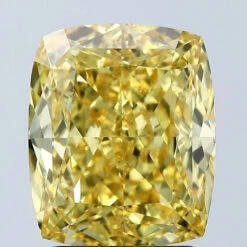 3.04Ct Vivid Yellow VVS2 IGI Certified Cushion Lab Grown Diamond(Diamond 24 678526157)