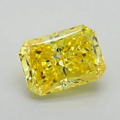 0.78Ct Vivid Yellow VS1 IGI Certified Radiant Lab Grown Diamond(Diamond 24 597374812)