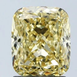 2.05Ct Intense Yellow VVS2 IGI Certified Cushion Lab Grown Diamond(Diamond 24 678509046)