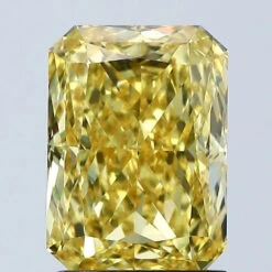 2.1Ct Vivid Yellow VVS2 IGI Certified Radiant Lab Grown Diamond(Diamond 24 678508581)