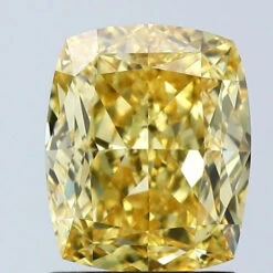 2.01Ct Vivid Yellow VS1 IGI Certified Cushion Lab Grown Diamond(Diamond 24 679511962)