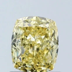1.09Ct Vivid Yellow VS1 IGI Certified Cushion Lab Grown Diamond(Diamond 24 679512813)