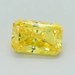 0.54Ct Vivid Yellow SI1 IGI Certified Radiant Lab Grown Diamond(Diamond 24 597374802)
