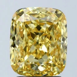 3.02Ct Vivid Yellow VS1 IGI Certified Cushion Lab Grown Diamond(Diamond 24 678569669)
