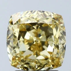 3.1Ct Intense Yellow VVS2 IGI Certified Cushion Lab Grown Diamond(Diamond 24 679512629)