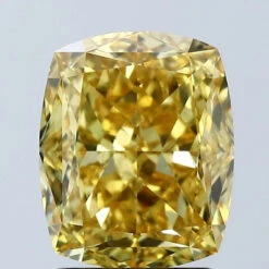 3.03Ct Vivid Yellow VS1 IGI Certified Cushion Lab Grown Diamond(Diamond 24 678508935)