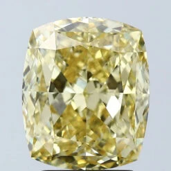 4.02Ct Vivid Yellow VVS2 IGI Certified Cushion Lab Grown Diamond(Diamond 24 678526103)
