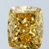 4.03Ct Vivid Yellow VVS2 IGI Certified Cushion Lab Grown Diamond(Diamond 24 678569675) -NEWWORLD DIAMONDS still b25b2136 9ee3 4485 aa7c a7e6310ed8be