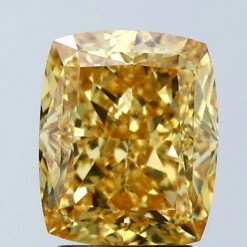 4.03Ct Vivid Yellow VVS2 IGI Certified Cushion Lab Grown Diamond(Diamond 24 678569675)