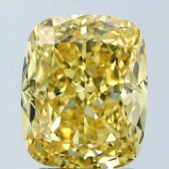 3.06Ct Vivid Yellow VS1 IGI Certified Cushion Lab Grown Diamond(Diamond 24 678509122)