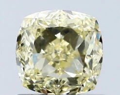 1.09Ct Fancy Yellow VVS2 IGI Certified Cushion Lab Grown Diamond(Diamond 24 671433117)
