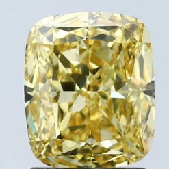 2.05Ct Vivid Yellow VS2 IGI Certified Cushion Lab Grown Diamond(Diamond 24 678509000)