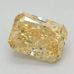 1.11Ct Intense Yellow SI1 GCAL Certified Radiant Lab Grown Diamond(Diamond 24 320960268)