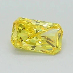 0.6Ct Vivid Yellow VS1 IGI Certified Radiant Lab Grown Diamond(Diamond 24 597374808)