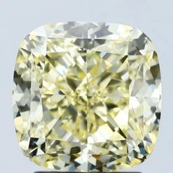 3.26Ct Intense Yellow VS1 IGI Certified Cushion Lab Grown Diamond(Diamond 24 671447352)
