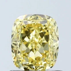1.03Ct Vivid Yellow VVS2 IGI Certified Cushion Lab Grown Diamond(Diamond 24 677508319)