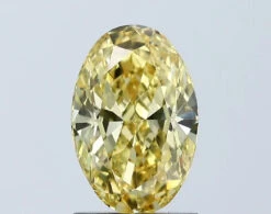 1.53Ct Vivid Yellow VVS2 IGI Certified Oval Lab Grown Diamond(Diamond 24 671438797)