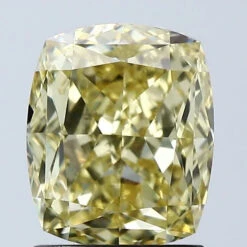 2.05Ct Intense Yellow VVS2 IGI Certified Cushion Lab Grown Diamond(Diamond 24 678569704)