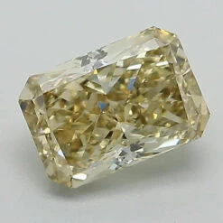 1.58Ct Vivid Yellow VS2 GCAL Certified Radiant Lab Grown Diamond(Diamond 24 320040279)