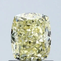 1.04Ct Intense Yellow VS1 IGI Certified Cushion Lab Grown Diamond(Diamond 24 677508393)
