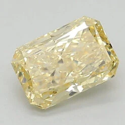 1.11Ct Fancy Yellow SI1 GCAL Certified Radiant Lab Grown Diamond(Diamond 24 320960269)