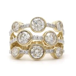 Sylvia Ring - 3.00 Ct. T.W.(Diamond Bezel Ring 454538) -NEWWORLD DIAMONDS sylvia ring 3 00 ct t w for ring gemstone jewelry 7