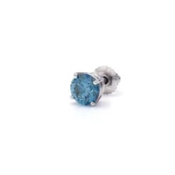 Taner Earring 1.0 Ct. Blue(Single Stud Diamonds Earrings 263020 Blue)