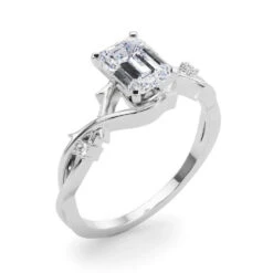 Tara Emerald Setting(Emerald Diamond Engagement Ring 2954) 11 Tara Emerald Setting(Emerald Diamond Engagement Ring 2954) -NEWWORLD DIAMONDS tara emerald setting for settings gemstone jewelry 5