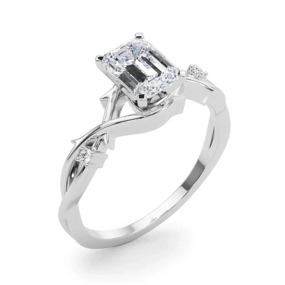 Tara Emerald Setting(Emerald Diamond Engagement Ring 2954) 7 Tara Emerald Setting(Emerald Diamond Engagement Ring 2954) - Image 5