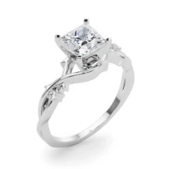 Tara Princess Setting(Princess Diamond Engagement Ring 2953) -NEWWORLD DIAMONDS tara princess setting for settings gemstone jewelry 5