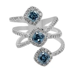 Tillie Ring - 2.40 Ct. T.W.(Blue Lab Grown Diamond Ring 457356)