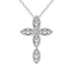 Timeless Cross Pendant - 1/3 Ctw(Timeless Cross Pendant 453897)