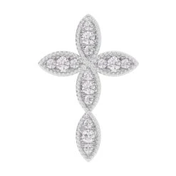 Timeless Cross Pendant - 1/3 Ctw(Timeless Cross Pendant 453897) -NEWWORLD DIAMONDS timeless cross pendant 13 ctw for pendant gemstone jewelry 5